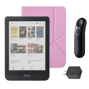 Kobo Clara Colour (Black) eReader with SleepCover & Black Remote Page Turner Bundle - 1 of 4