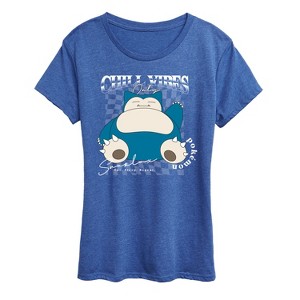 Women's - Pokémon - Snorlax Chill Vibes Short Sleeve Graphic T-Shirt - 1 of 4