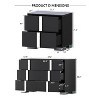 3-Piece Bedroom Furniture Set, 6-Drawer Dresser & 2 Nightstands with Metal Handles, Storage for Bedroom & Living Room - ModernLuxe - 3 of 4