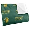 North Dakota State University Logo Pattern Silky 50x60 Blanket, 1 Sided - 3 of 4