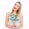 Big Dot of Happiness Let's Be Mermaids - Baby Shower or Birthday Party Photo Booth Props Kit - 20 Count - 3 of 4