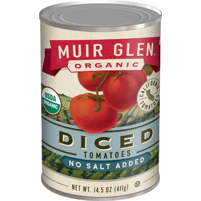 Muir Glen Organic Diced Tomatoes No Salt Added - 14.5oz