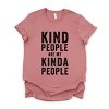 Simply Sage Market Kind People Are My Kinda People Short Sleeve Tee - XS - Mauve - 2 of 4