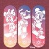 Women's - Disney - Mickey & Friends Lightweight French Terry Wide Neck Long Sleeve Graphic Shirt - 2 of 4