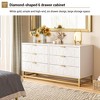 Premium  Narrow Dresser for Small Spaces - Modern Wooden Chest of Drawers with Metal Legs & Handles - Versatile TV Stand - 4 of 4