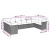 vidaXL 10 Piece Patio Sofa Set with Cushions - Beige and Gray Without Table - 3 of 4