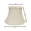 Vynxaria Slant Inverted Corner Oval Softback Lampshades, 8"x13"x9" White with Washer Fitter - 4 of 4