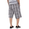 Shaka Wear Men's Cargo Shorts, Relaxed Fit, Plaid, Elastic Waist - 2 of 4