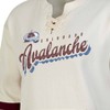 NHL Colorado Avalanche Women's Natural Long Sleeve Fleece Hooded Sweatshirt - 3 of 3