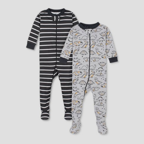 Gerber Baby Boys 2-Pack Footed Unionsuit