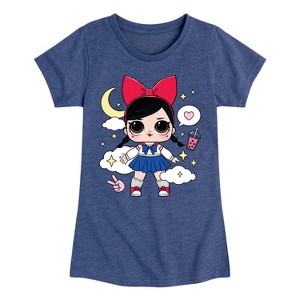 Girls' - LOL Surprise! - Fanime Kawaii Fitted Short Sleeve Graphic T-Shirt - 1 of 4