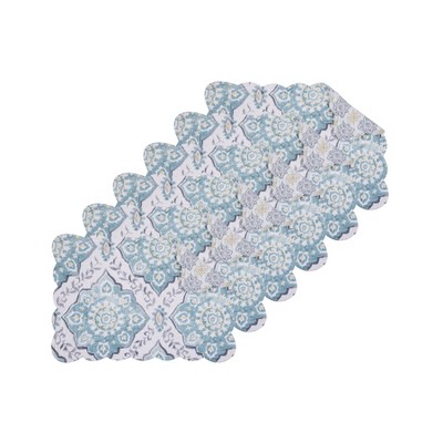 C&F Home Harlan Cotton Quilted Reversible Machine Washable Placemat Machine Washable Set of 6