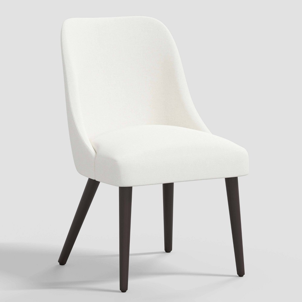 Geller Modern Dining Chair in Textured Linen Zuma White - Threshold™