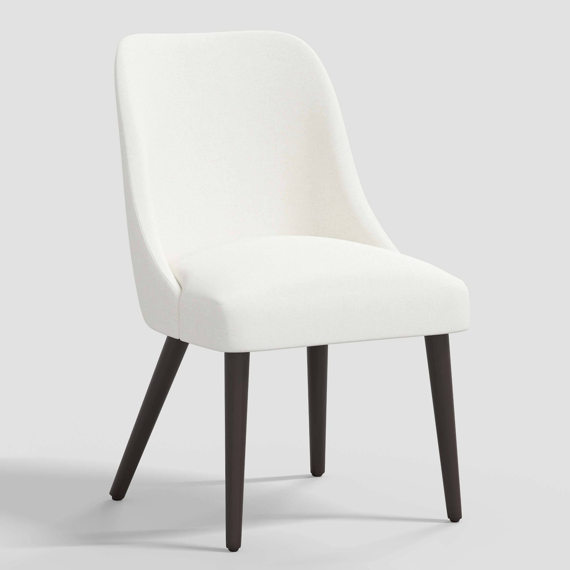 Geller Modern Dining Chair in Textured Linen Zuma White - Threshold™