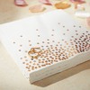 Juvale 50 Pack Rose Gold Paper Napkins - Disposable Luncheon Napkins for Birthday, Wedding Party Decorations, 6.5 In - image 3 of 4