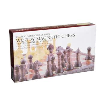 11" Woody Magnetic Travel Chess Board Game