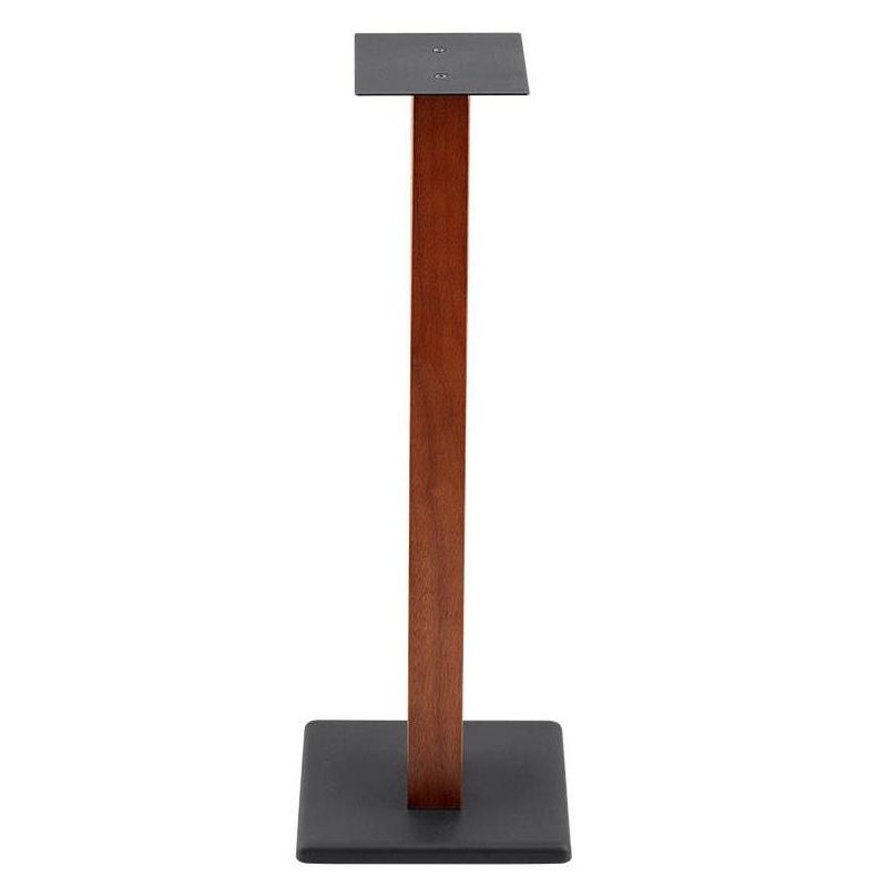 Monolith Speaker Stands - 28 Inch, Cherry (Each), 50lbs Capacity, Adjustable Spikes, Sturdy Construction, Ideal For Home Theater Speakers, 4 of 7