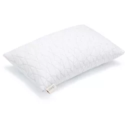 Coop Home Goods 13”x19” Toddler Adjustable Memory Foam Bed Pillow- Greenguard Gold Certified - Lulltra Washable Cover - Toddler White (1 Pack)