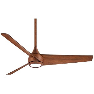 52" Minka Aire Twist Distressed Koa LED Smart Ceiling Fan with Remote - 1 of 4