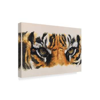 Trademark Fine Art -Barbara Keith 'Eye Catching Tiger' Canvas Art
