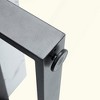 KIGFTSOD Modern Faux Marble MDF Coffee Table with Black Metal Leg Spray Coating - 2 of 4