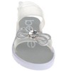 bebe Girl's Flat Sandals with Rhinestone Bow Detail and Fruit Glitter Detail - Sandals for Little Kid/Big Kid - 4 of 4