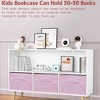 BABYYER Kids Bookshelf, Storage Organizer with 3 Collapsible Fabric Drawers, Book and Toy Display Rack for Playroom, Bedroom and Hallway - 3 of 4