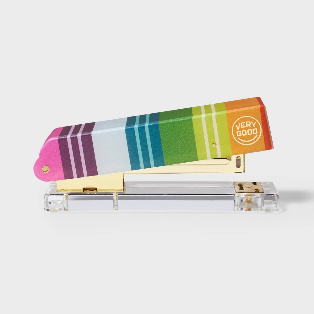 Very Good Striped Stapler with Purple Staples - Tabitha Brown for Target