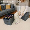 Itopfox Adjustable Storage Ottoman with Dividers for Shoes, Clothes, Toys & Blankets, Foldable Foot Stool Bench for Living Room & Bedroom - 2 of 4
