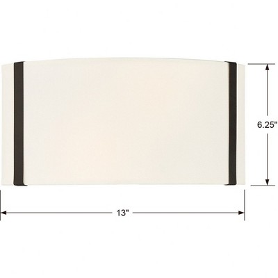 Antique Gold and Black Silk Shade Dimmable Sconce
