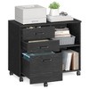 3-Drawer Rolling File Cabinet for Home Office - 2 of 4