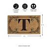 28" x 16" Monogram Coir Mat, Letter  "T" - 2 of 4