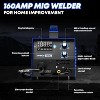 SILVEL 160A MIG Welder 4-in-1 Flux Core Solid Wire Lift TIG Stick Welder 110V Gas Gasless for Home Car Yard Workshop Farm - 2 of 4