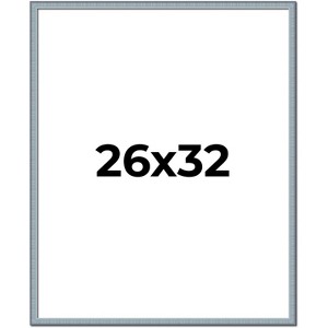 PosterPalooza | Textured Blue Picture Frame - UV Acrylic, Foam Board Backing, Hanging Hardware - 1 of 4