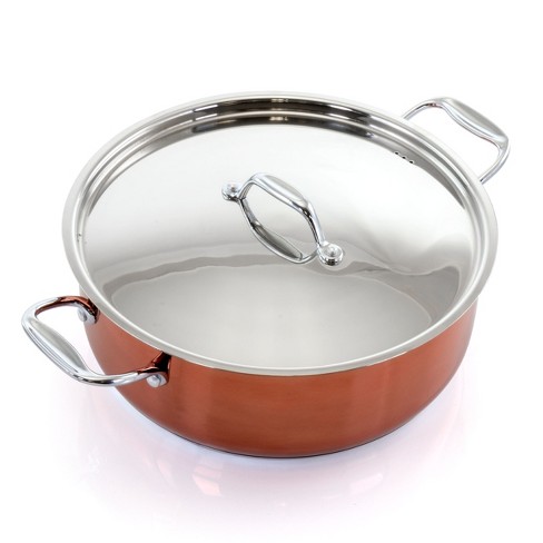 Better Chef Better Chef 10 Quart Stainless Steel Low Stock Pot with Lid at