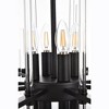 Elegant Lighting Sienna 8 - Light Pendant in  Black - 4 of 4