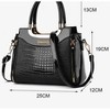 Stylish Textured Shoulder, Crossbody, and Handbag – Minimalist and Sophisticated Design Black - 3 of 4