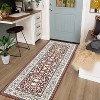 Vintage Washable Rugs for Living Room & Bedroom, Low Pile Soft Non-Slip with Rubber Backing, Home Office Decor - 4 of 4