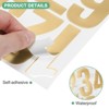 Unique Bargains Vinyl Waterproof Self-Adhesive Mailbox Number Stickers 12 Sheets - 2 of 4