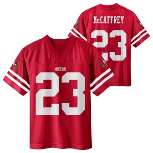 NFL San Francisco 49ers Christian McCaffrey Youth Short Sleeve