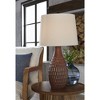 Signature Design by Ashley Cartford Ceramic Table Lamp (Set of 2), Reddish Brown - 2 of 4