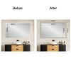 Amanti Art Mirror Makeover Bathroom Mirror Frame Border Kit - Fully Assembled Peel and Stick Frame - Mirror NOT Included - Flair Trim - 4 of 4