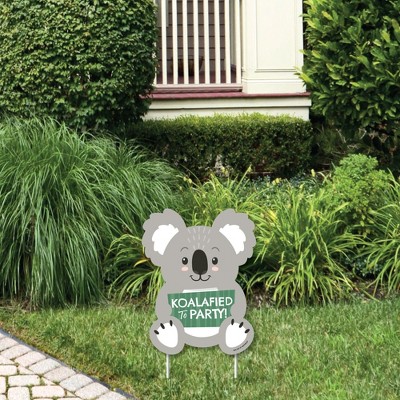 Big Dot of Happiness Koala Cutie - Outdoor Lawn Sign - Bear Birthday Party and Baby Shower Yard Sign - 1 Piece