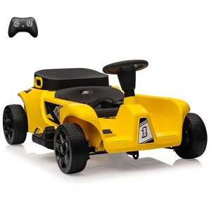 24V Kid Ride Car 2 Seaters, Remote Control Ride Car for Parents and Kids, 2 * 120W, Motors, Storage Box, Music - 1 of 4