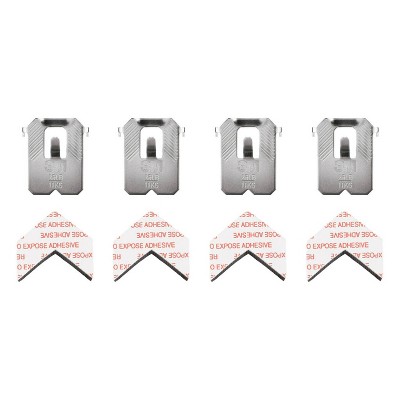 3M 25lb Hardened Steel Drywall Picture Hanger with Spot Marker, 4-Pack