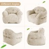 Whizmax Bean Bag Chair with Ottoman, 37.5 Lbs High-Density Foam Filling Beanbag Sofa with Armrests,Corduroy Floor Sofa,Giant Lazy Sofa with Foot Rest - 4 of 4