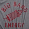 Mens Big Bang Energry T Shirt Funny Fourth Of July Fireworks Exploding Rocket Tee For Guys - Crazy Dog Men's T Shirt - 2 of 4
