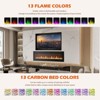 JIONJOY 1500W/750W Dual Power Electric Fireplace, Wall Mount & Freestanding Insert, Touch Screen Remote & 12H Timer for Cozy Heat - 2 of 4