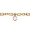 14K Gold-Plated Chain Bracelet with Cubic Zirconia, featuring a sleek design with elegant sparkle. - 3 of 3