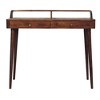 Mango Wood Console Table, 2 Drawers, Nordic Legs, Elevated Design, Entryway & Living Room - 2 of 4